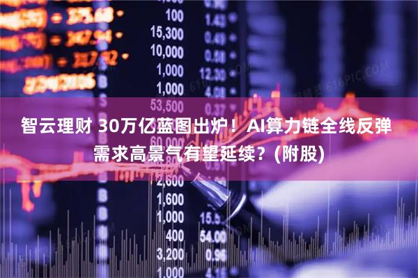 智云理财 30万亿蓝图出炉！AI算力链全线反弹 需求高景气有望延续？(附股)
