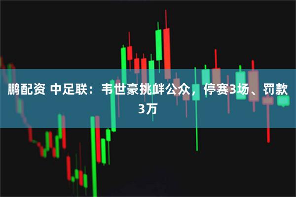 鹏配资 中足联：韦世豪挑衅公众，停赛3场、罚款3万